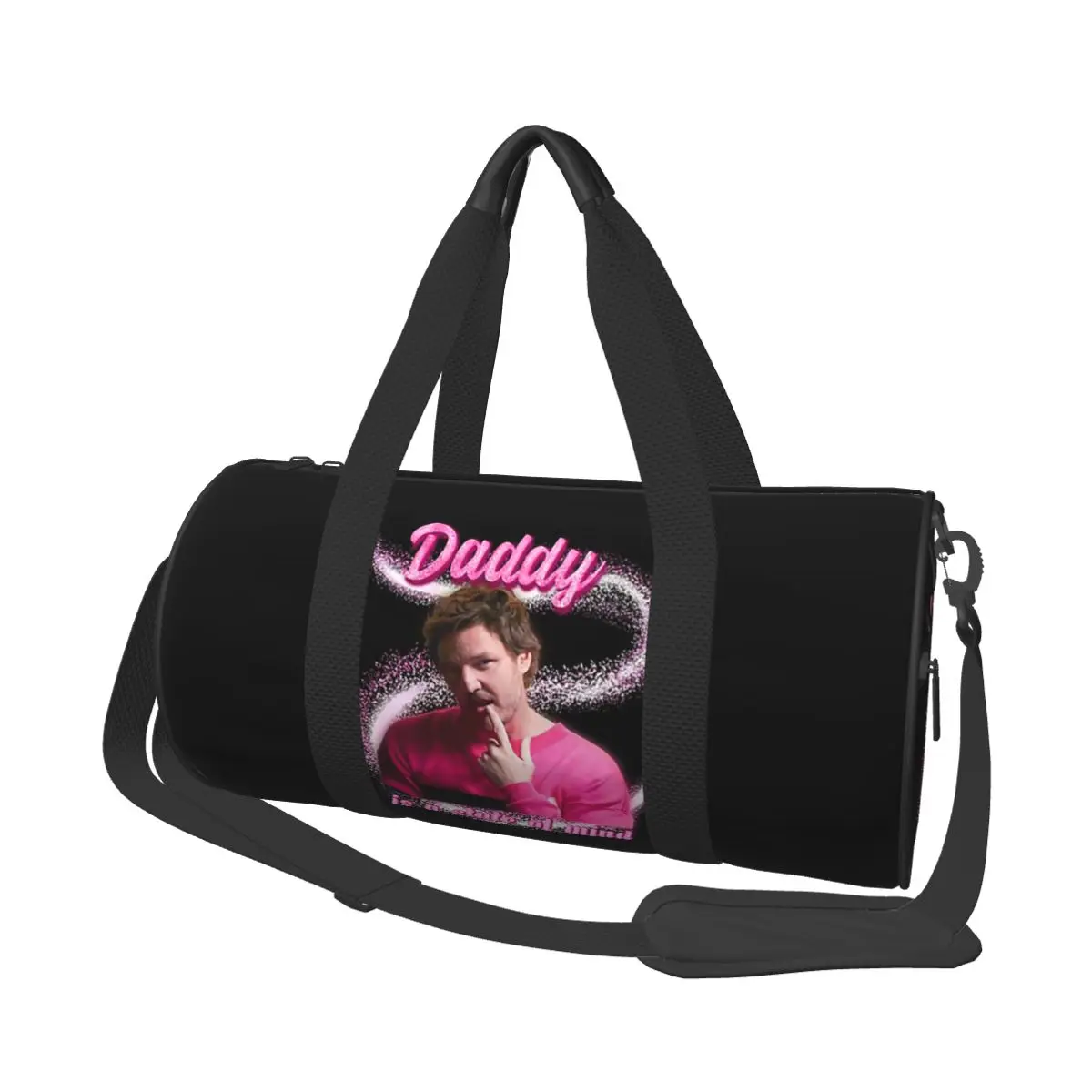 

Pedro Pascal Sacred Heart Large Duffle Gym Bag Waterproof Duffle Travel Bags Handbags Fitness bag