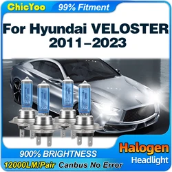 Car H7 Halogen Lights 200W High Low Beam Auto Headlight Bulbs 12V For Hyundai VELOSTER 2011-2017 2018 2019 2020 2021 2022 2023