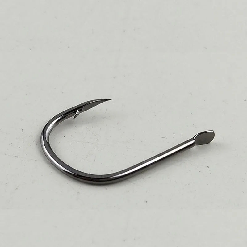 6 barbed fishing hooks 18 leader 5' Braided 480lb Stainless with Mustad Circle Hook, 3 Pack 20/0 black fish ect High Carbon Steel Fishing Hook,