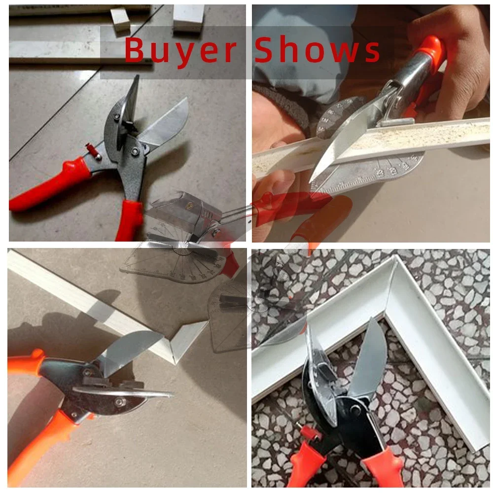 Onnfang 45-135 Degree Angle Shear Scissors Suit Stainless steel Angle Scissors Plastic Pipe Hose Scissor For Plumbing Tools