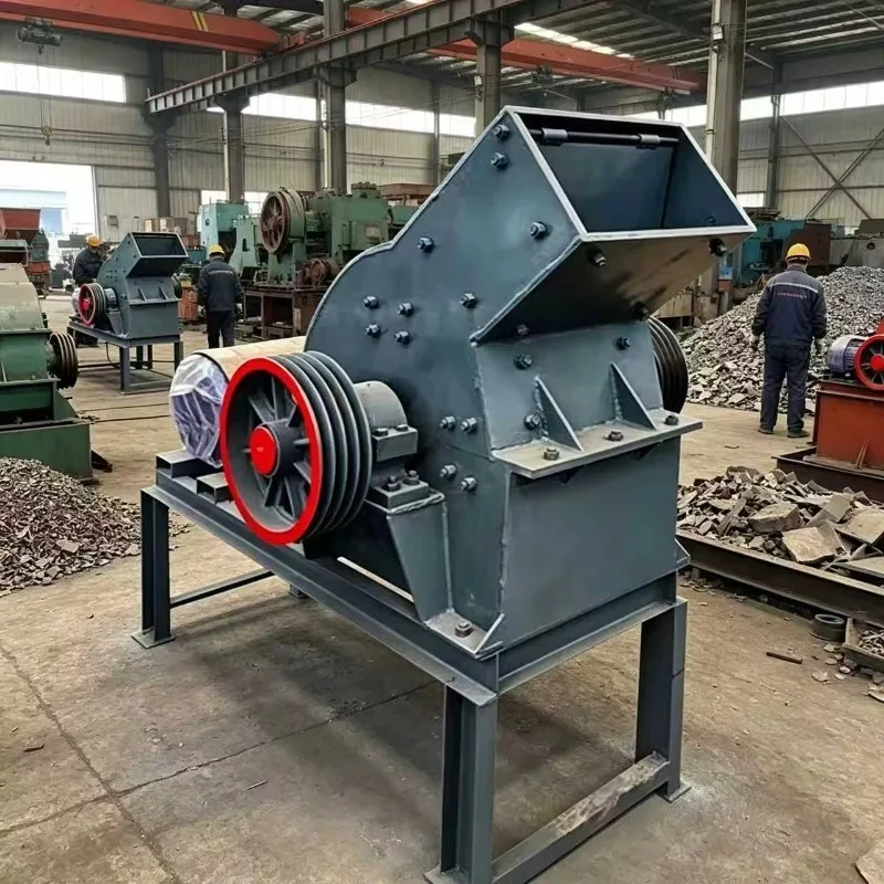 Customized Hot Sale Stationary Small Hammer Crusher Sand Making Equipment, Dual Motor Diesel Drive For Ore Gravel Crushing