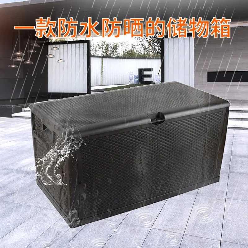 Outdoor storage cabinet, locker waterproof and sun protection, outdoor balcony, garden aisle, kindergarten, storage box can