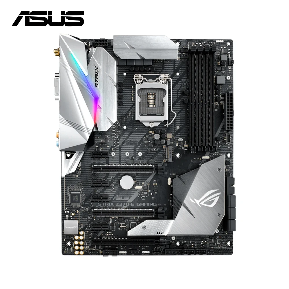 

Материнская плата ASUS ROG STRIX, Игровая плата с разъемом LGA 1151 для процессоров Intel 8-го 9-го поколения Core i3 i5 i7, поддерживает DDR4