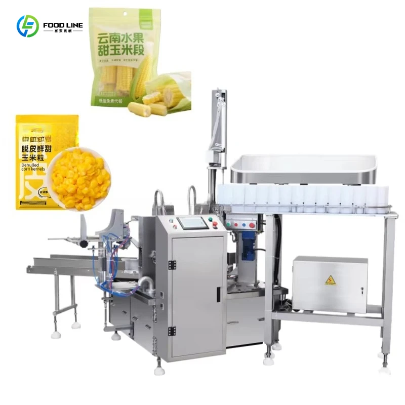 Rotary Corn Packaging Machine for Whole Cob & Kernels High Speed Accurate Weighing Stable Sealing