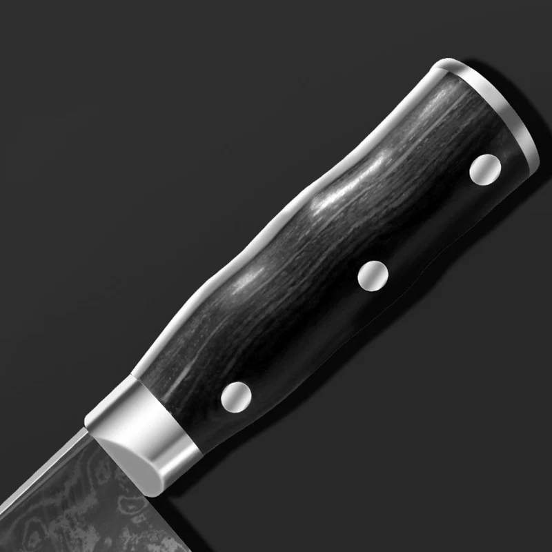 7.7 Inch Chinese Chef Knife 67-Layers Damascus VG10 Steel Blade Wood Handle Sharp Slicing Cleaver Kitchen Knives Cooking Tools