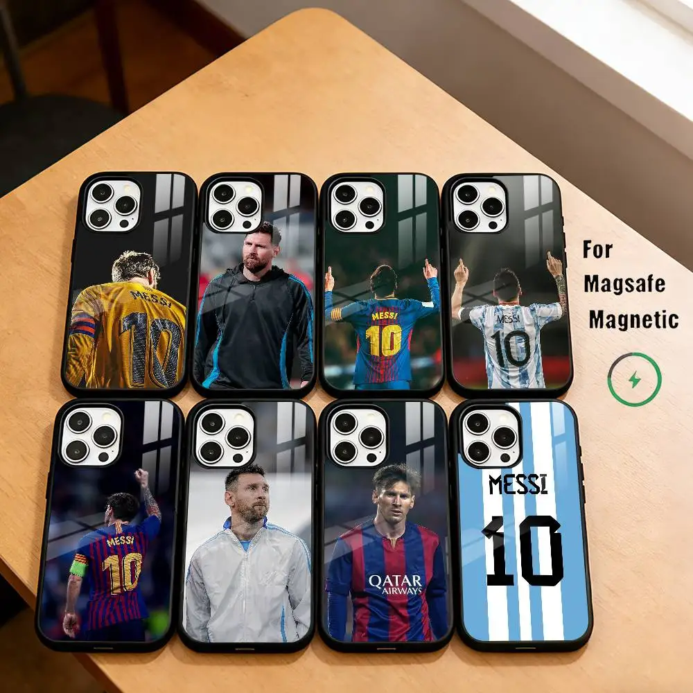 

Football player L-Lionel Messi Phone Case For iPhone17,16,15,14,13,12,11 Plus,Pro Magnetic For Magsafe Wireless Charging