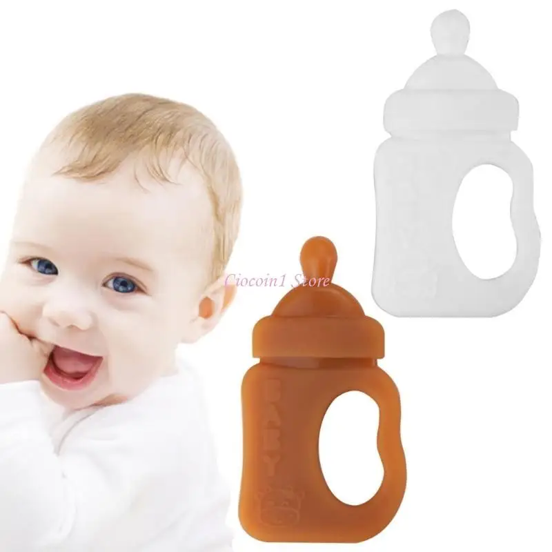 y1ub اطفال طفل صغير مضغ التسنين ألعاب الطفل سيليكون تيثيري لعبة التمريض