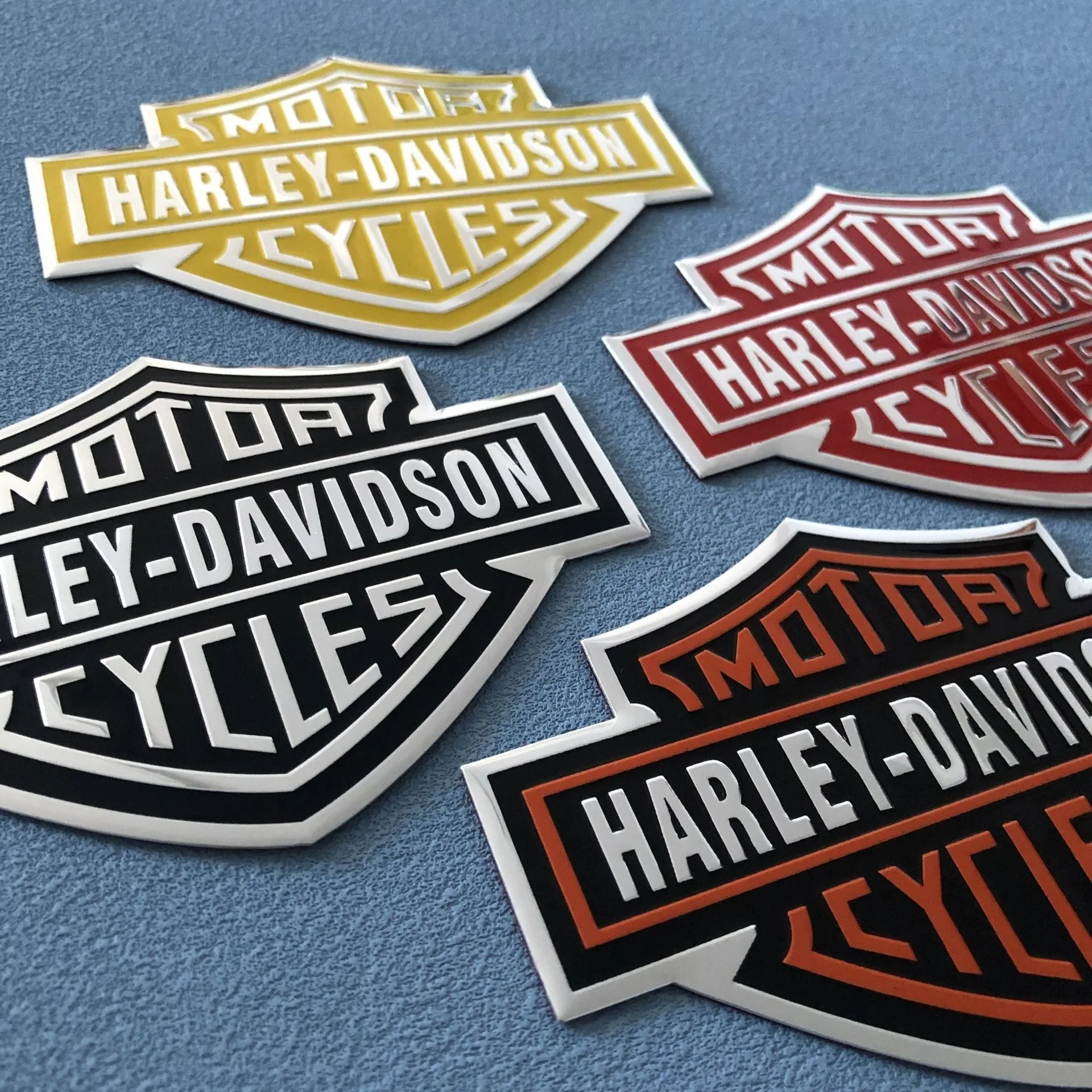 Decorative Logo Motorcycle Personalized Modified Car Sticker 3D Stereo Auto Stickers Badge For Harley Davidson Helmet Sticker view 3
