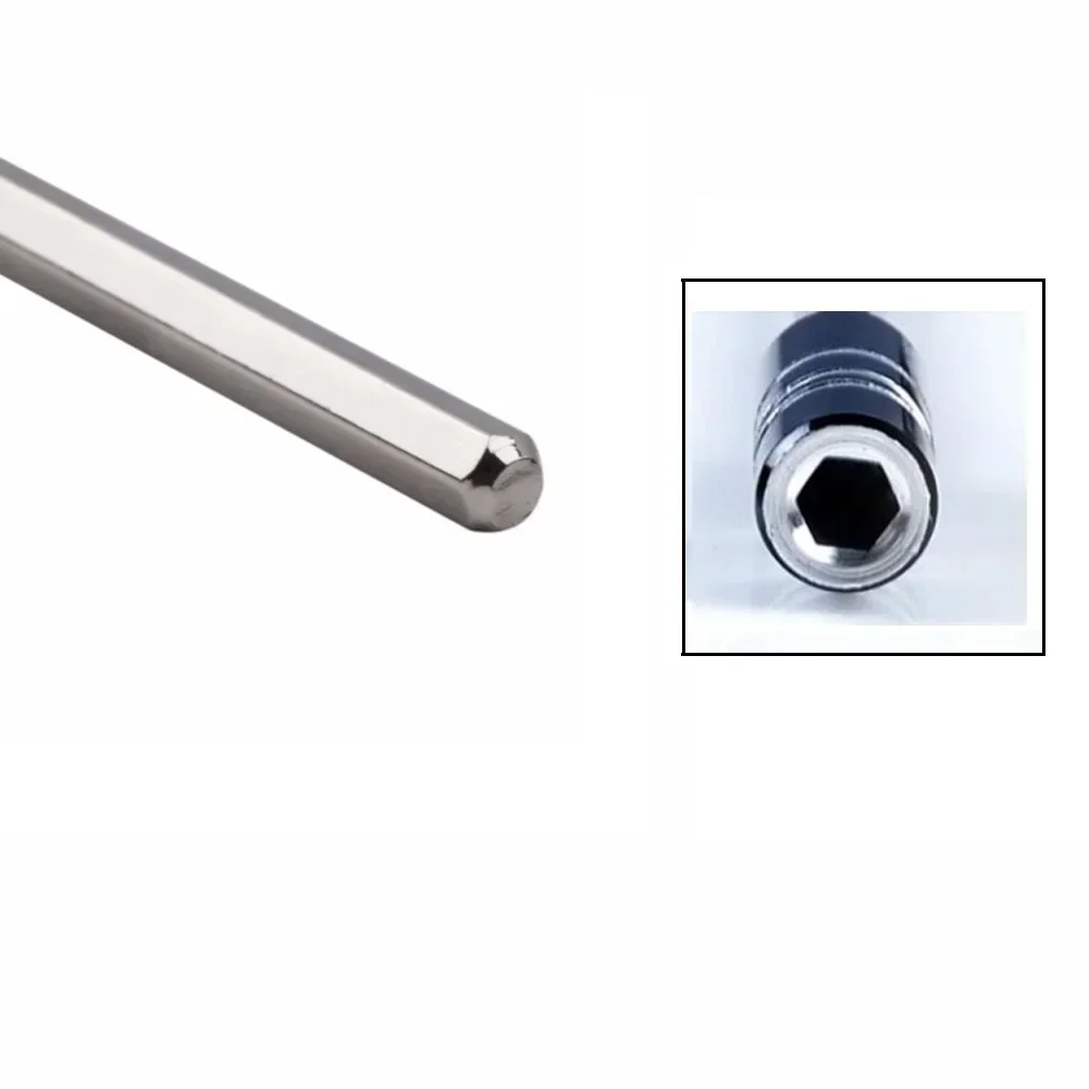 2 Cái 123Mm Từ Trục Kim Loại Thanh Nối Dài Cần 4Mm Chuôi Lục Giác Ổ Cắm Cho 1/8 "Tô Vít bit Giá Đỡ Dụng Cụ Cầm Tay