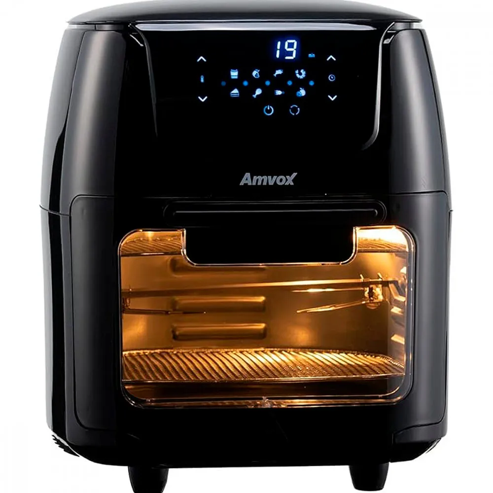 Air Fryer Oven 12L Amvox Black 1700W 110V Oil Free Fryer