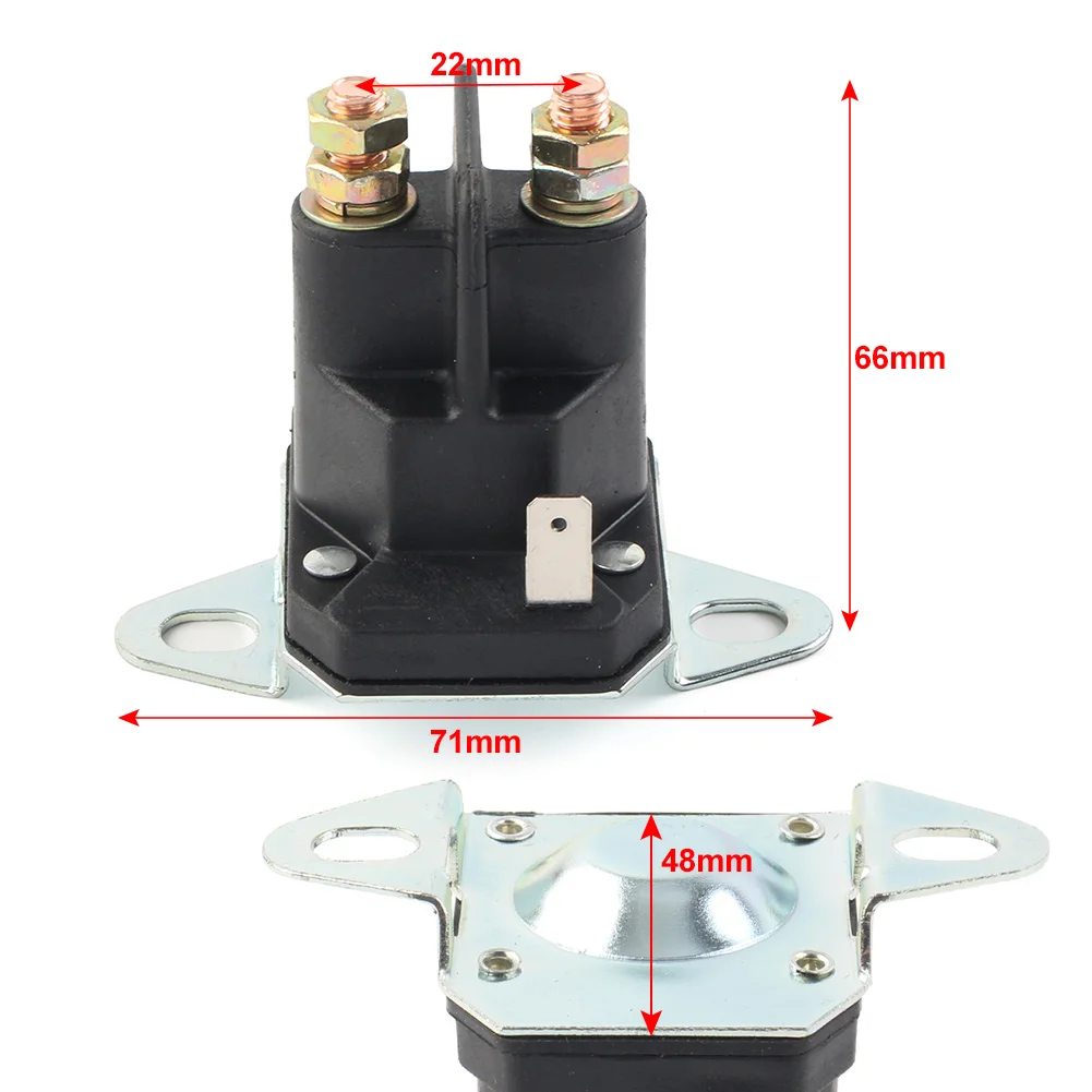 Motorcycle Starter Solenoid 12V For Trombetta 93265-9 93265WR For Husqvarna 539101714 For Stens 812-1221-211