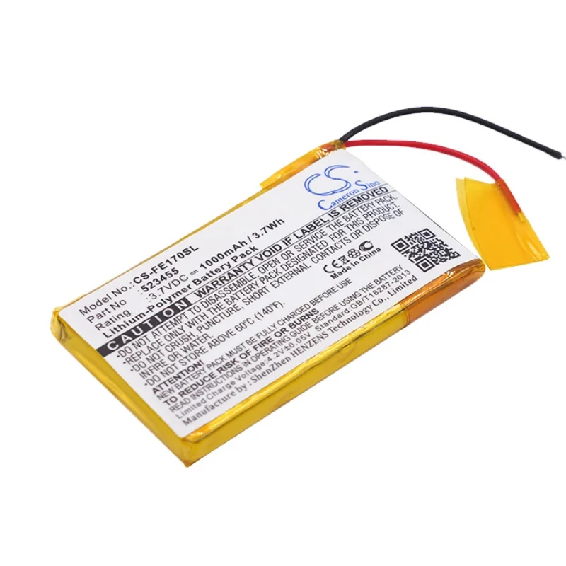 100% جديد 3.7 فولت 1000 مللي أمبير بطارية مكبر للصوت 523455 لـ Fiio E17 ، E7 + أداة #1