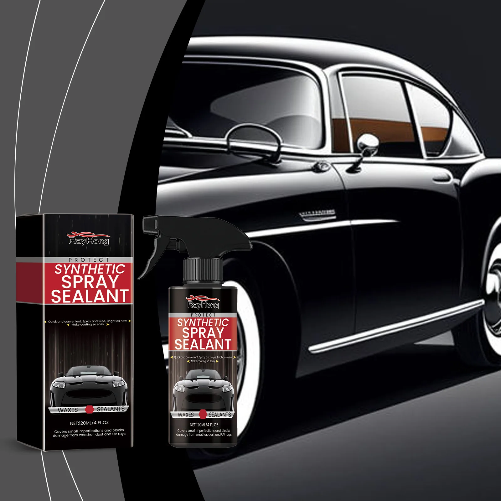 Car Nano Coating Spray Paint Protection Sealant with Hydrophobic Layer UV Resistance Scratch Masking for Long-Lasting Shine