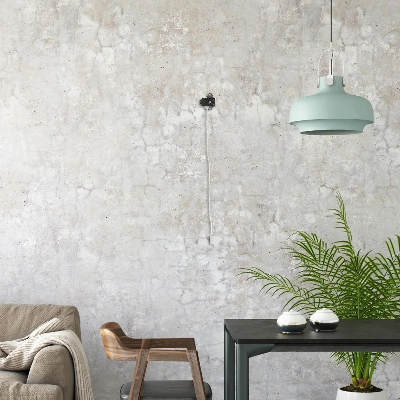 Pull Cord Light 2 Pcs Iron Sheet Bathroom Part Ceiling Lamp Rope Installation Cooling Control Single Capacitor Lamp