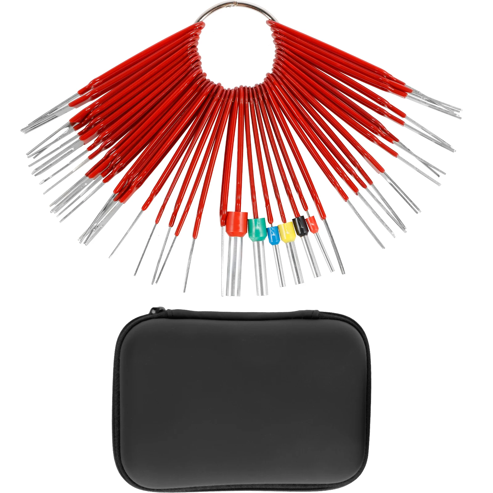 

41Pcs Auto Terminal Pin Removal Tool Kit Stainless Steel Pin Extractor Tool Reusable Electrical Wire Connector Pin Release Tool