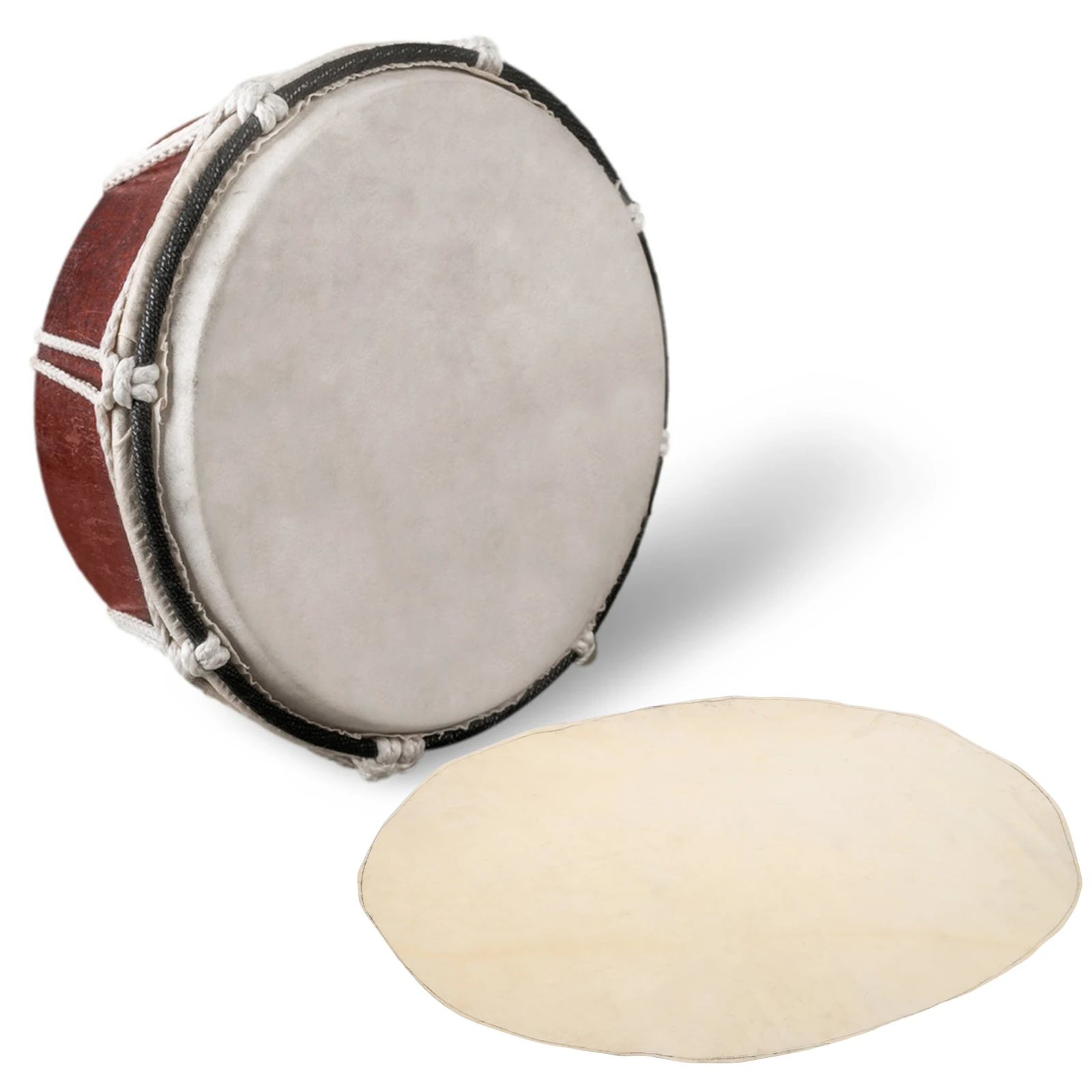 

Goat Skin Drum Head Replacement For African Djembe Conga Hand Percussion Instrument Durable Cover Fine
