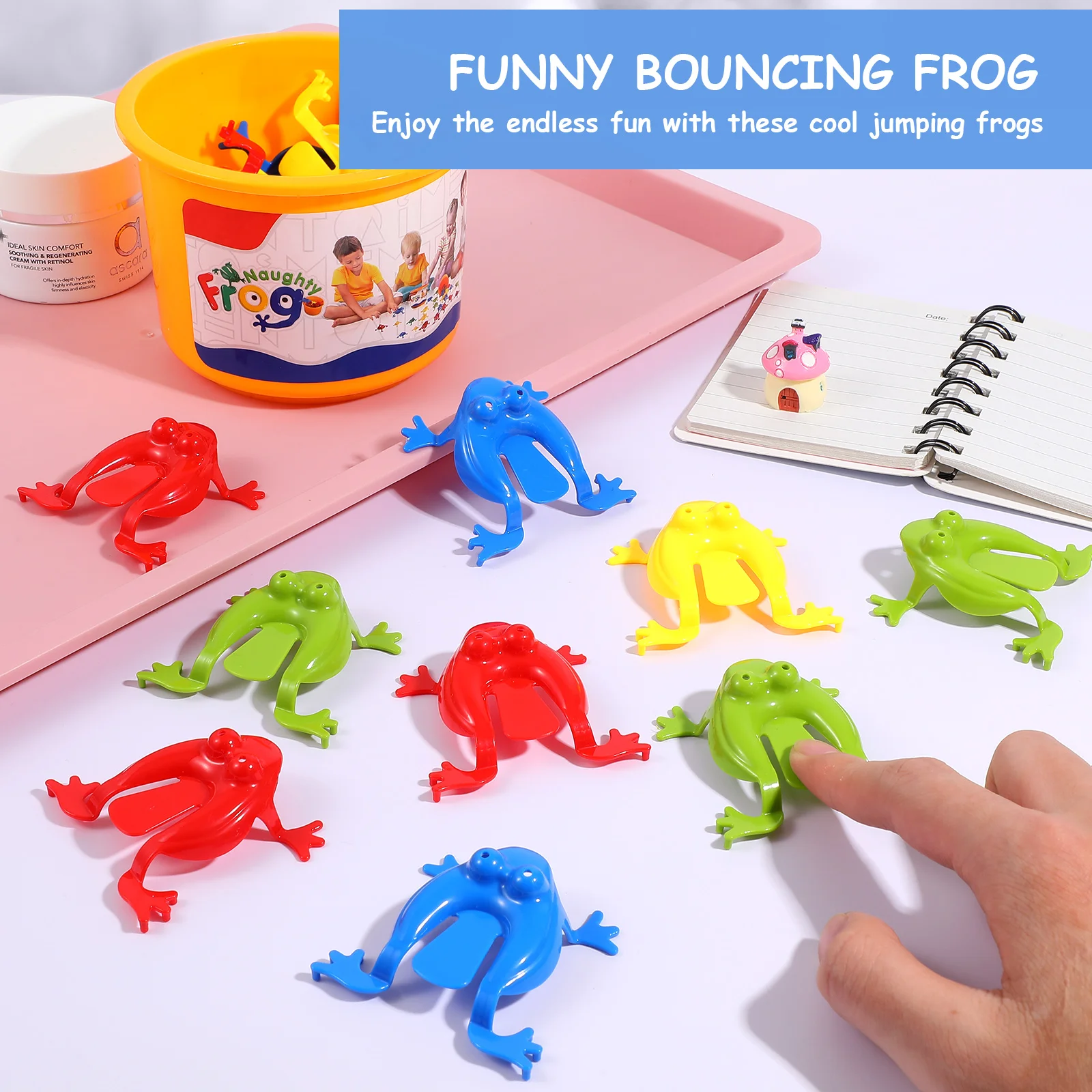 

Frog Toy for Children Frogs Jumping Educational Toys Kids Funny Leaping Party Favor