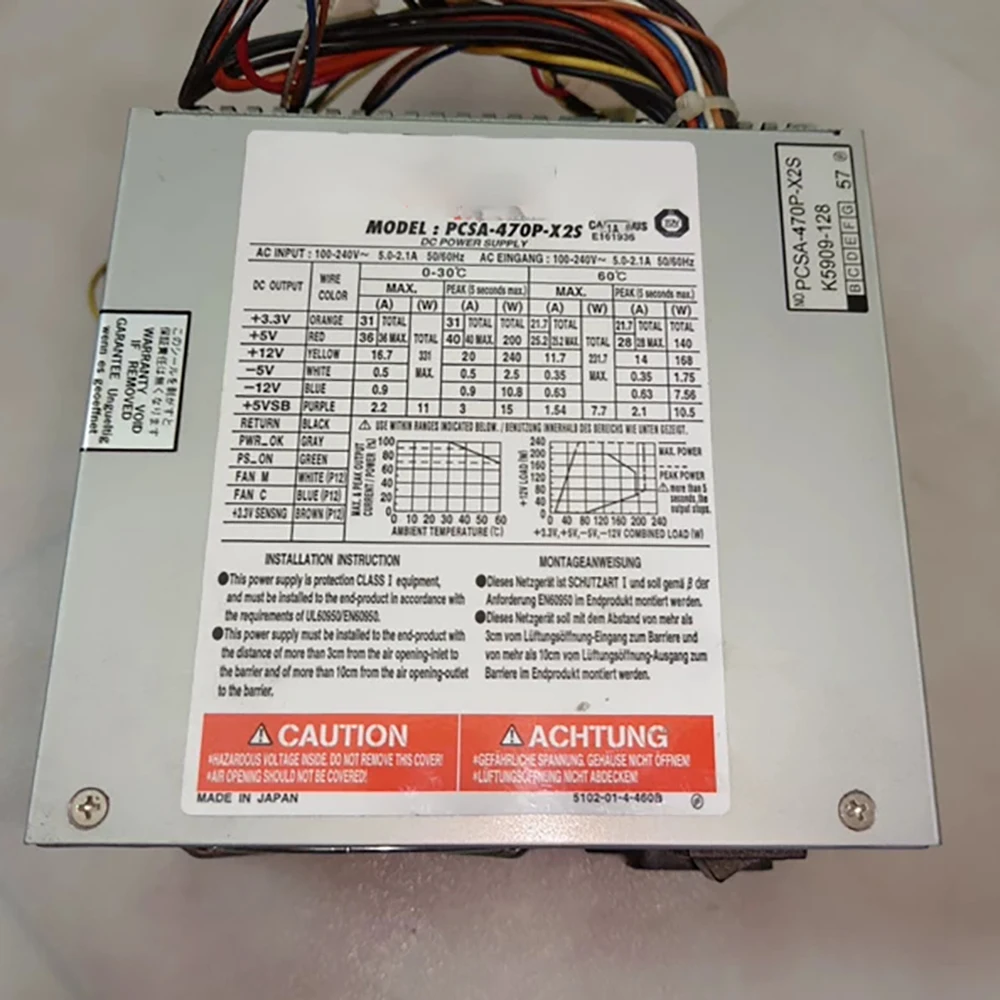 Fuente de alimentación para equipos médicos PCSA-470P-X2S