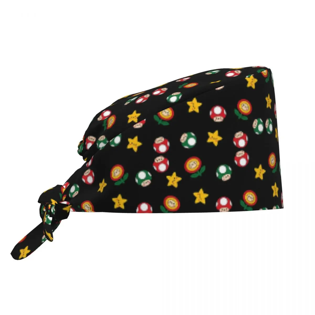 M-Marios Game Cartoon Scrubs Hats Operator Nursing Surgicals Cap for Men Women Pet Grooming Agency Vet Medical Work Caps Hat