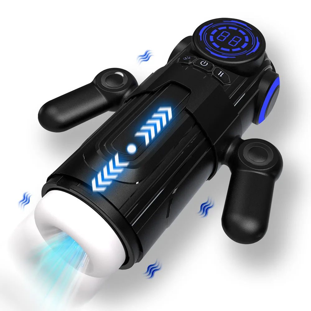 Automatic Male Masturbator Vagina Masturbation Pocket Pussy 7 Sucking & 7 Thrusting & 7 Vibrating Penis Pump Sex Toys for Men