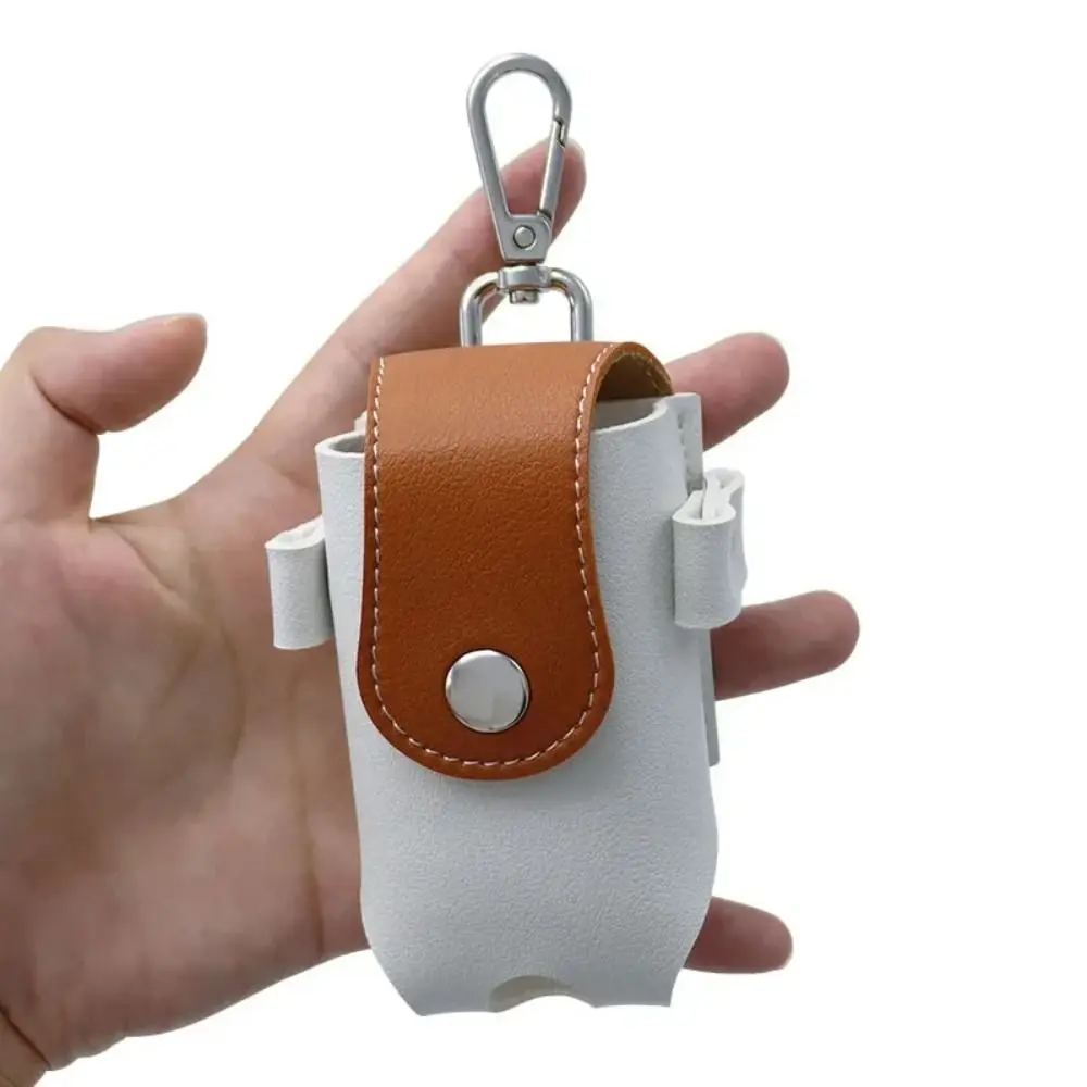

Mini Golf Ball Waist Bag Waterproof 2 Balls Golf Belt Bag PU Leather with Golf Tee Clip Golf Ball Container Golf Course