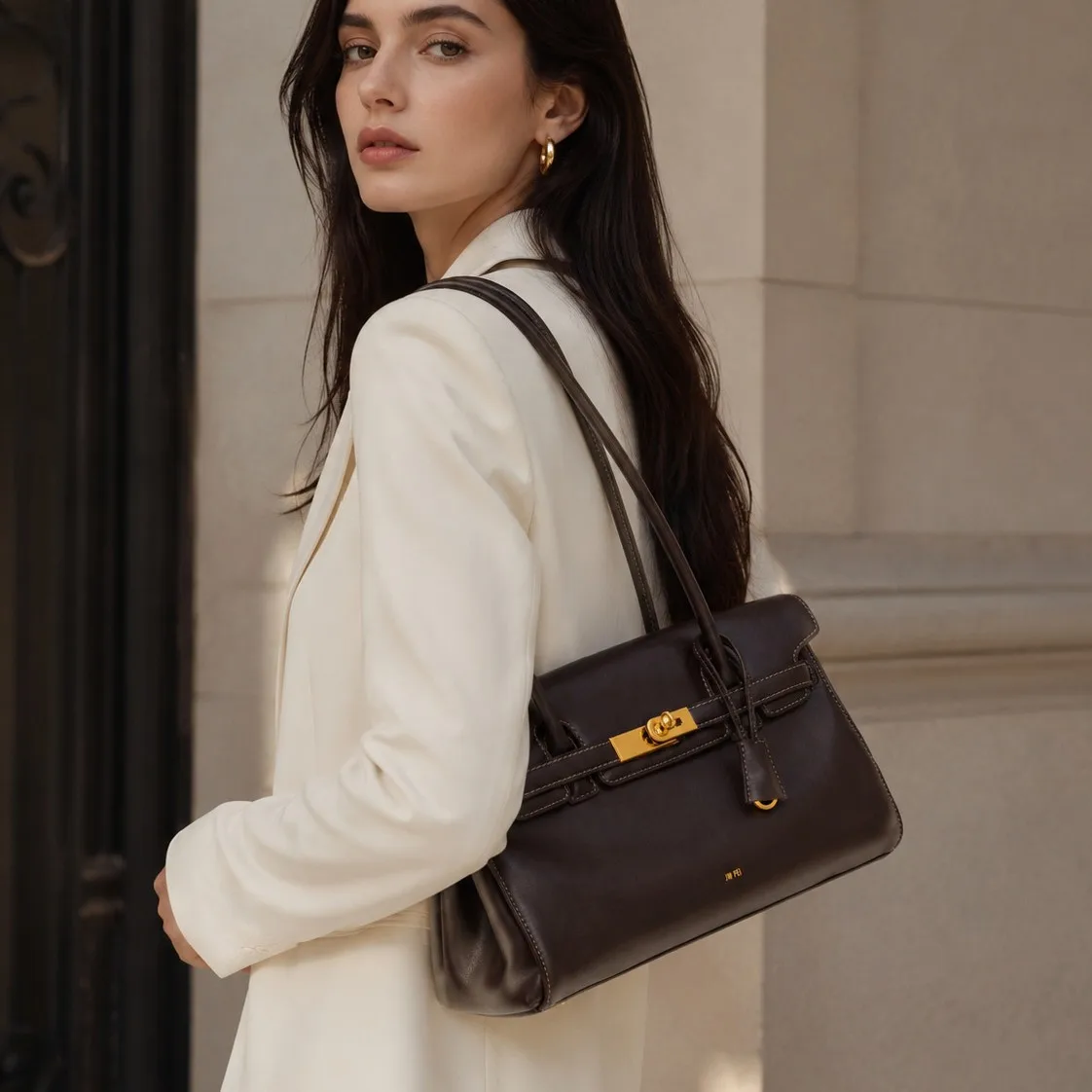 205 New Handheld Single Shoulder Underarm Bag with Niche Design, Fashionable and Versatile Handbag with Stick Bag2