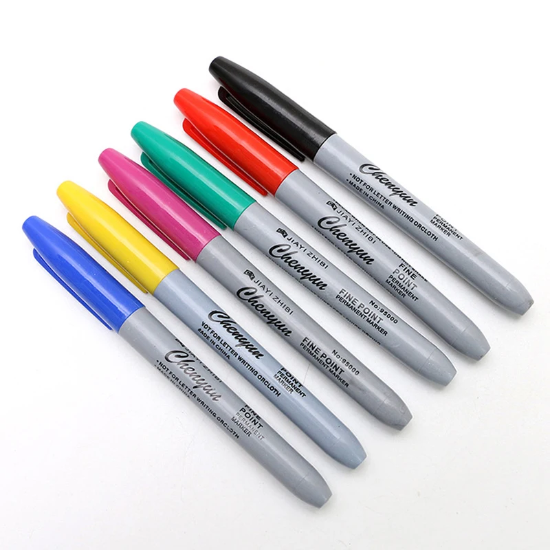 Microblading 6 Colors Tattoo Transfer Sketch Erasable Skin Marker Pen For Makeup Accessories Supply