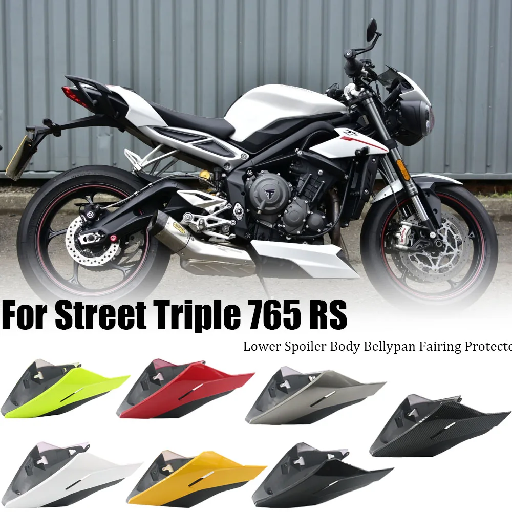 New For Street Triple 765 RS R 765RS 765R 2023 2024 Motorcycle Engine Lower Spoiler Body Fairing Protector Guard Chassis Shield