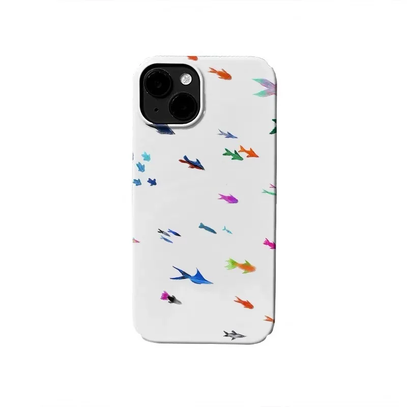 

Colorful Tropical Fish with White Background Phone Case for IPhone 17 16E 15 14 Plus 13 Mini 11 Pro Max 12 Pro Back Cover Case
