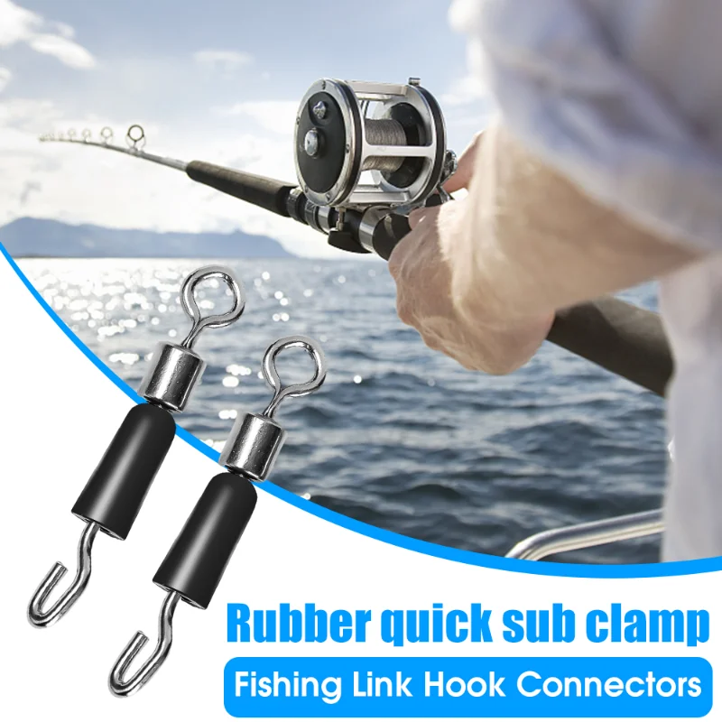 Fishing Barrel Bearing Rolling Swivel Solid Ring Professional Quick Fast Link Hook Connector for Fisherman Fishing Accessories