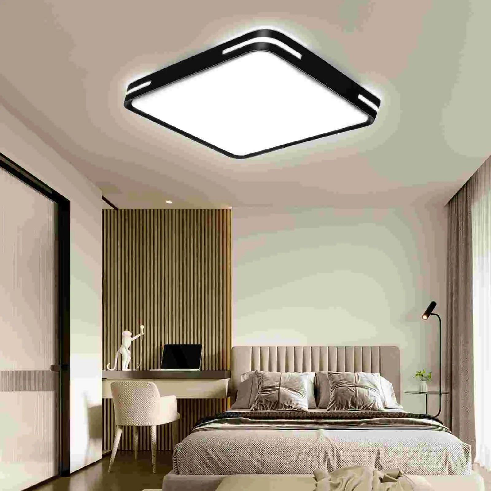 Imagem -06 - Luminária de Teto Branca Moderna Lâmpada para Quarto Lustre Fino Perto de Luminárias Moda