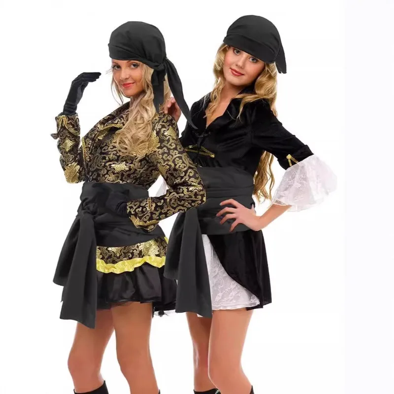 Halloween Pirate Costume Medieval Renaissance Line Pirate Headscarf and Belt Clothing Accessories