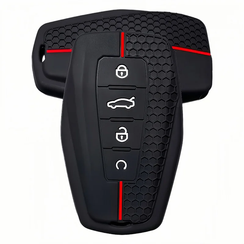 Silikon-Autoschlüsselhülle für Renault Geely Coolray X6 Geometry C Emgrand Global Kulrey Hawk GX7 Fernbedienung Auto-Zubehör