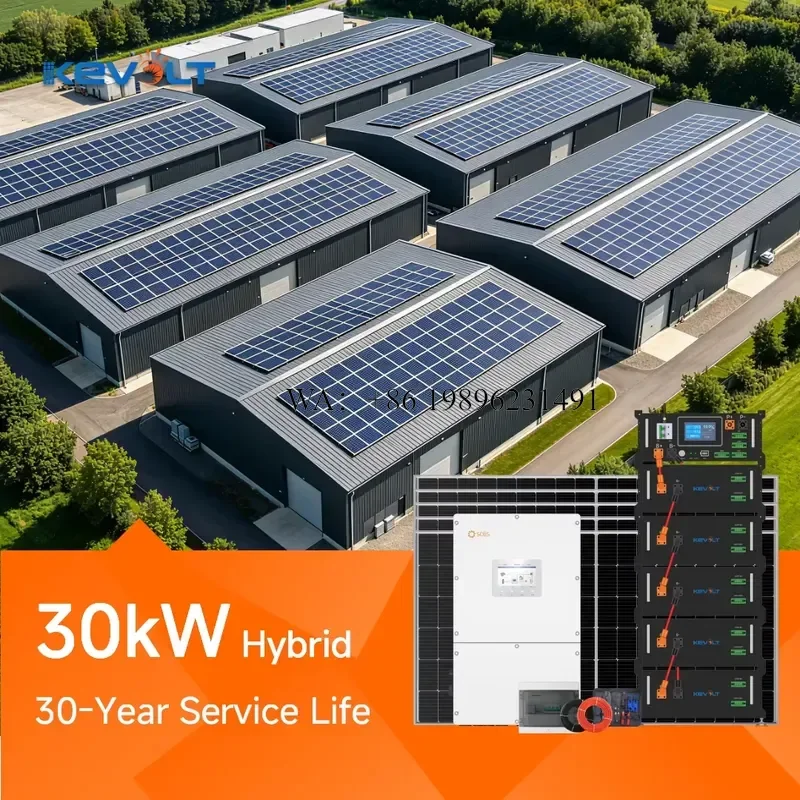 KEVOLT 10kW 20kW 25kW Solar Panels With Batterie Lithium and Inversor Solar Hibrido High Voltage Lithium Ion Batteries Pack
