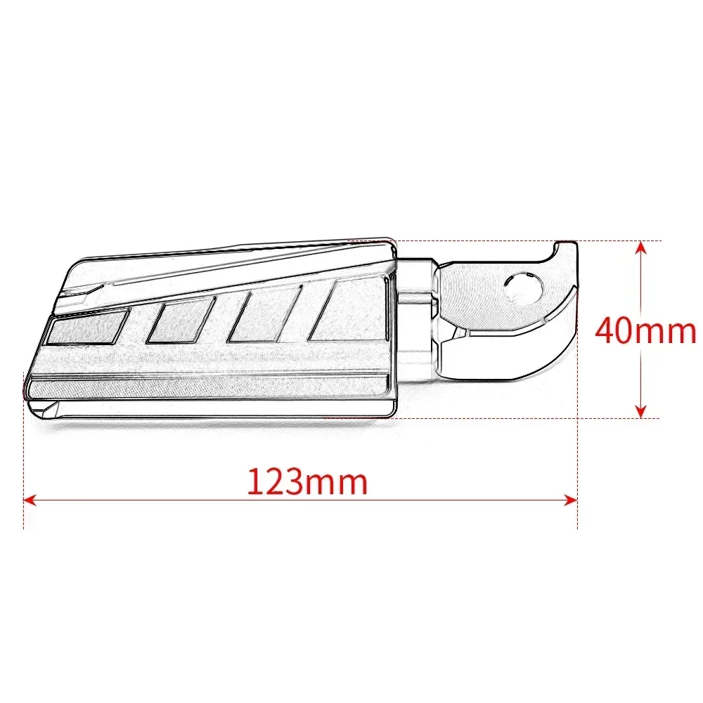 For YAMAHA TRACER MT07 MT09 MT-07 Tracer 700 900 GT motorcycle accessories Rider Foot Rests Pedal Scooter Front Footrest Peg