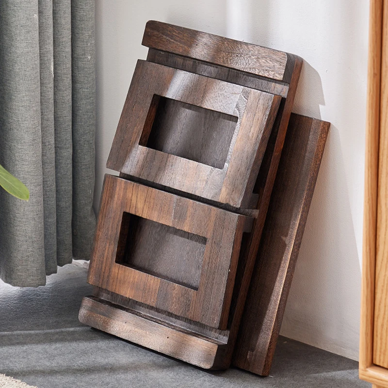 Japanese Style Solid Wood Tatami Small Tea Table Folding Console Balcony Bay Window Coffee Table