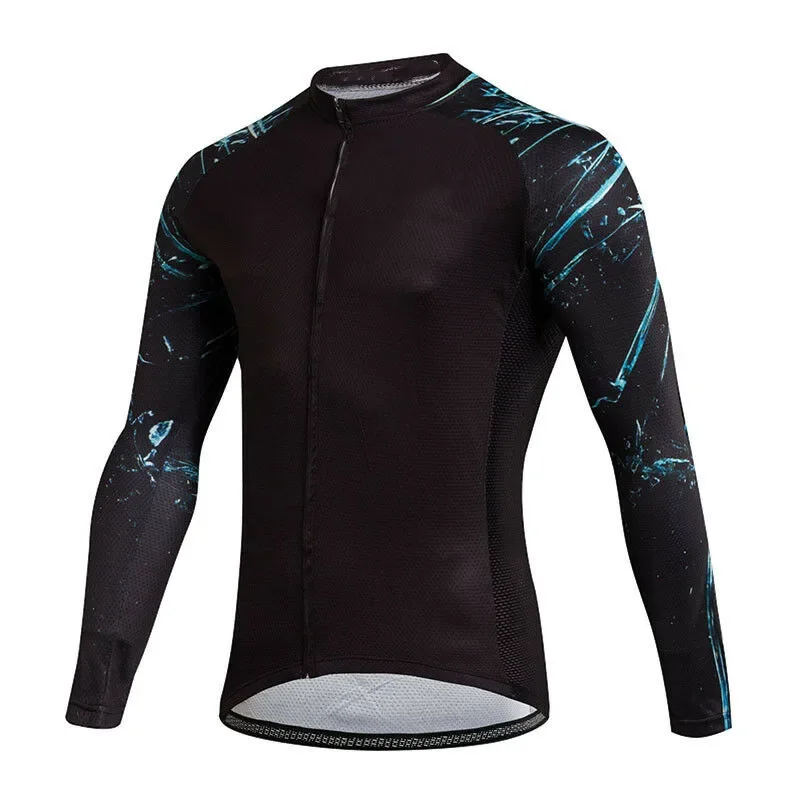 

New Colorful Bicycle Sportswear Outdoor Riding MTB Clothing 2022 Autumn Men's Cycling Jerseys Long Sleeve Mountain Bike Shirts