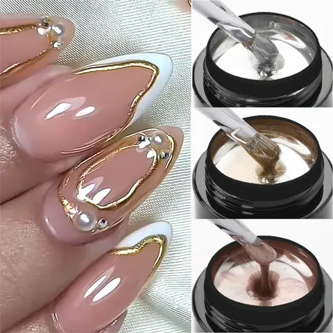 BORN PRETTY 2/3pcs Metal Painting Gel Nail Polish Set Gold Silver Nail Art Supplies Varnish Semi Permanent UV/LED Manicure Gel
