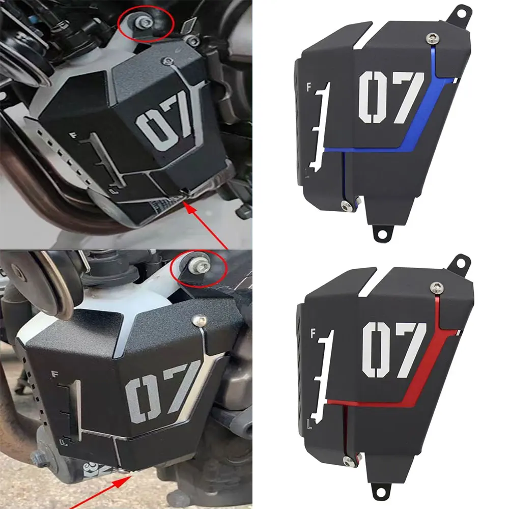 

For Yamaha MT07 FZ07 Tracer 700 XSR XSR700 Radiator Guard Water Coolant Recovery Tank Shielding Reservoir Cover Engine Protector