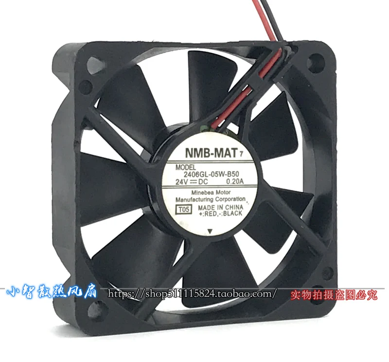 ORIGINAL 2406GL-05W-B50 24V 0.20A 6015 60*60*15mm KIPAS PENDINGIN BARU RADIATOR