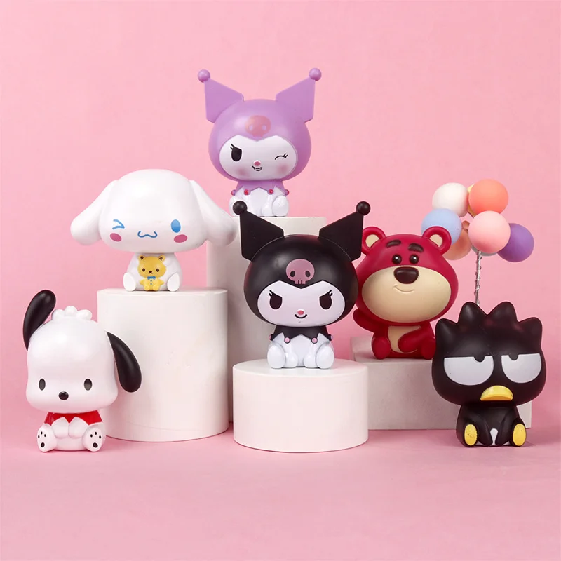 

S Anrio Kuromi Cinnamoroll игрушки Hellokitty экшн-фигурки badtz-maru полако куклы аниме фигурки игрушки для детей подарки на день рождения