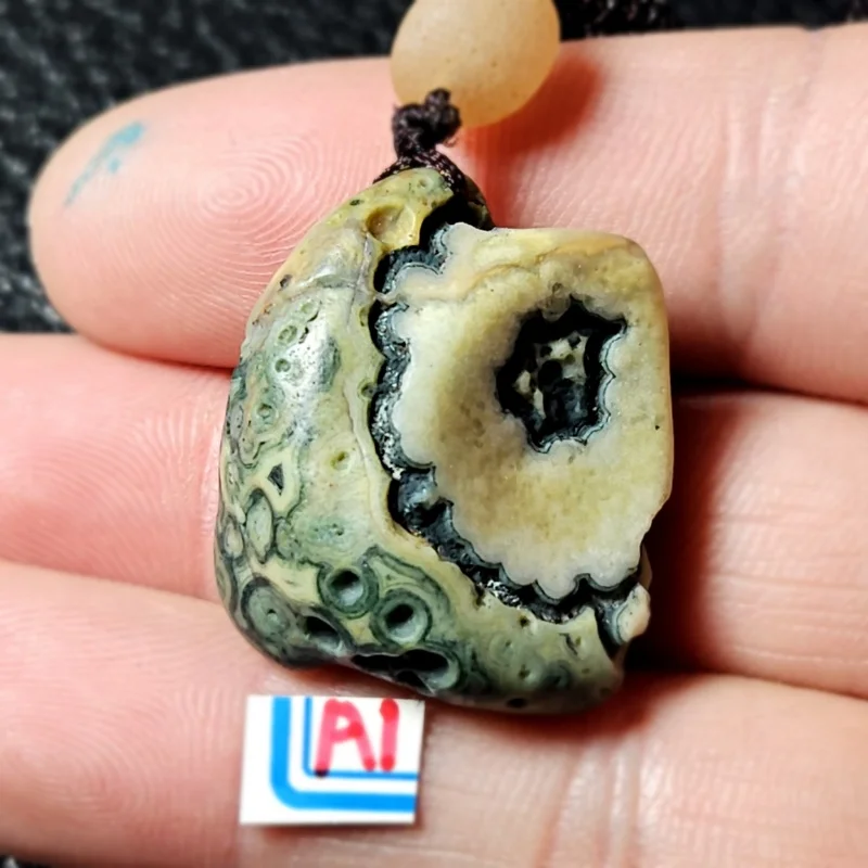 

Natural Alxa agate Gobi Necklace Energy Crystal Healing