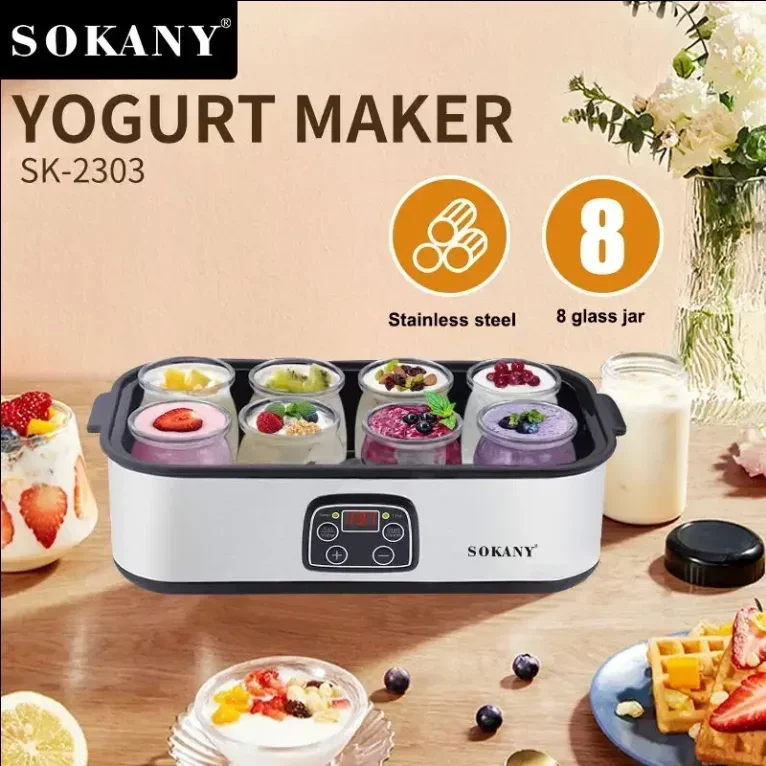 Sokany Sokany Factory Sale  Automatic Yogurt Maker Convenient Seperate 8 Cups Yogurt Maker Machin4