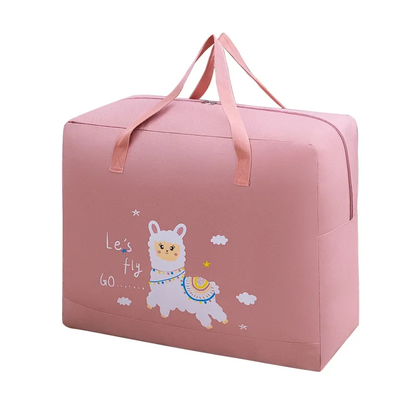 Sac de rangement de couette de maternelle pour enfants, bagages chargés, sac d\'emballage de déménagement, sac d\'organisation de vêtements portables,