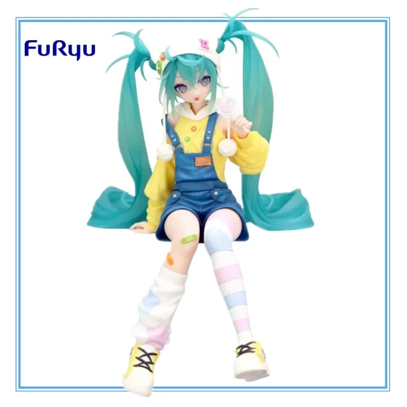 在庫ありオリジナル-furyu-アニメフィギュア初音ミクロリポップヌードルストッパーおもちゃアクションフィギュア-pvc-モデルコレクション人形ギフト