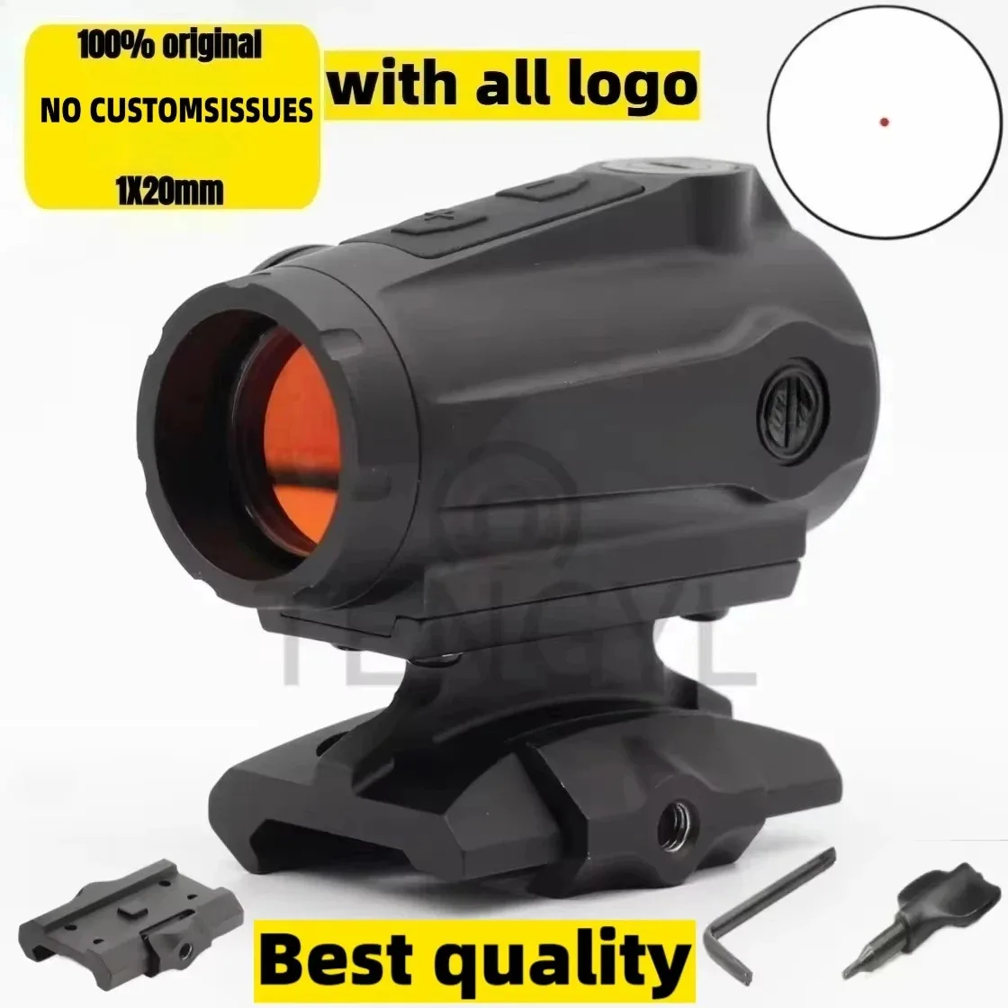 

Sight Original II 1X20mm Red Dot Sight 5.56 Rifle Gun Tactical Hunting Shooting Waterproof Fogproof 2 MOA Reticle