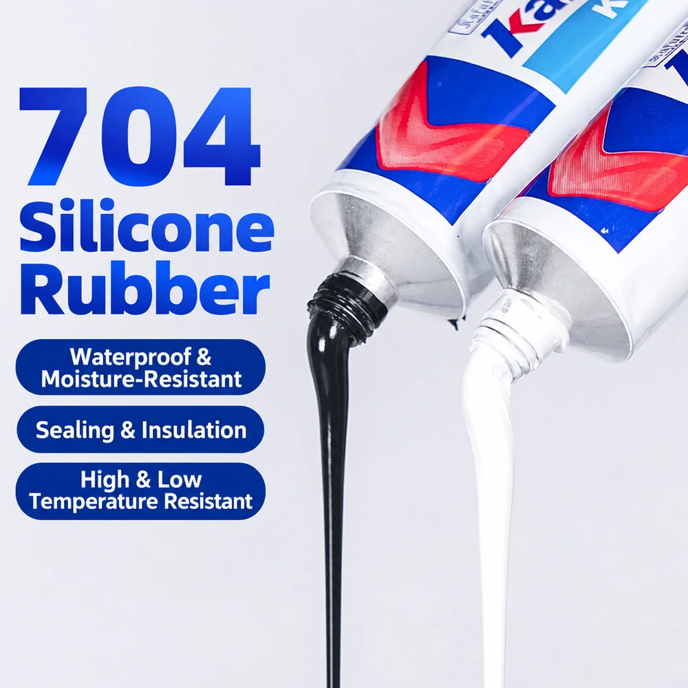 Kafuter Silicone Industrial Adhesive 45g K-704 705 704B RTV Silicone Rubber Black White Transparent Glue DIY Panel Glue
