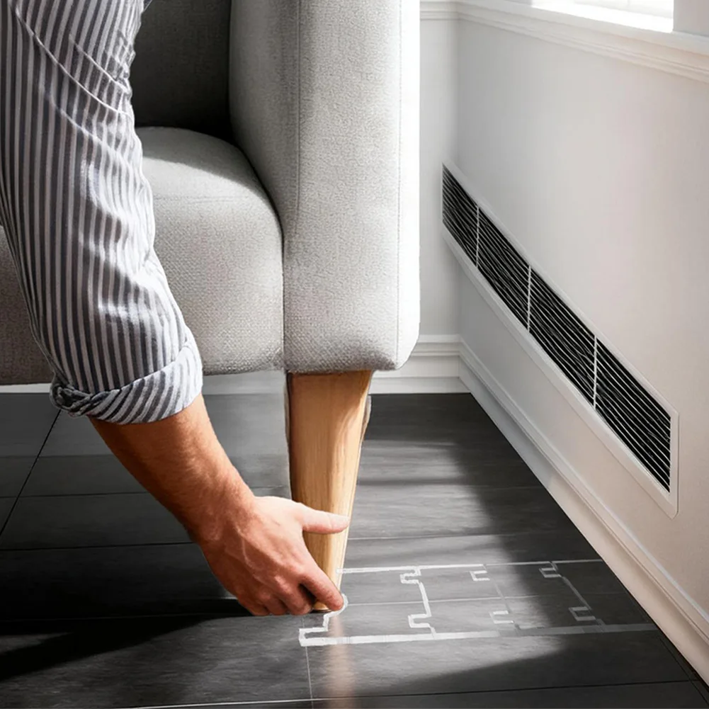 Clear for acrylic For Furniture Spacer Floor 2 Pack Wall Stopper for Couches Beds Chairs on Multiple Residential and Office