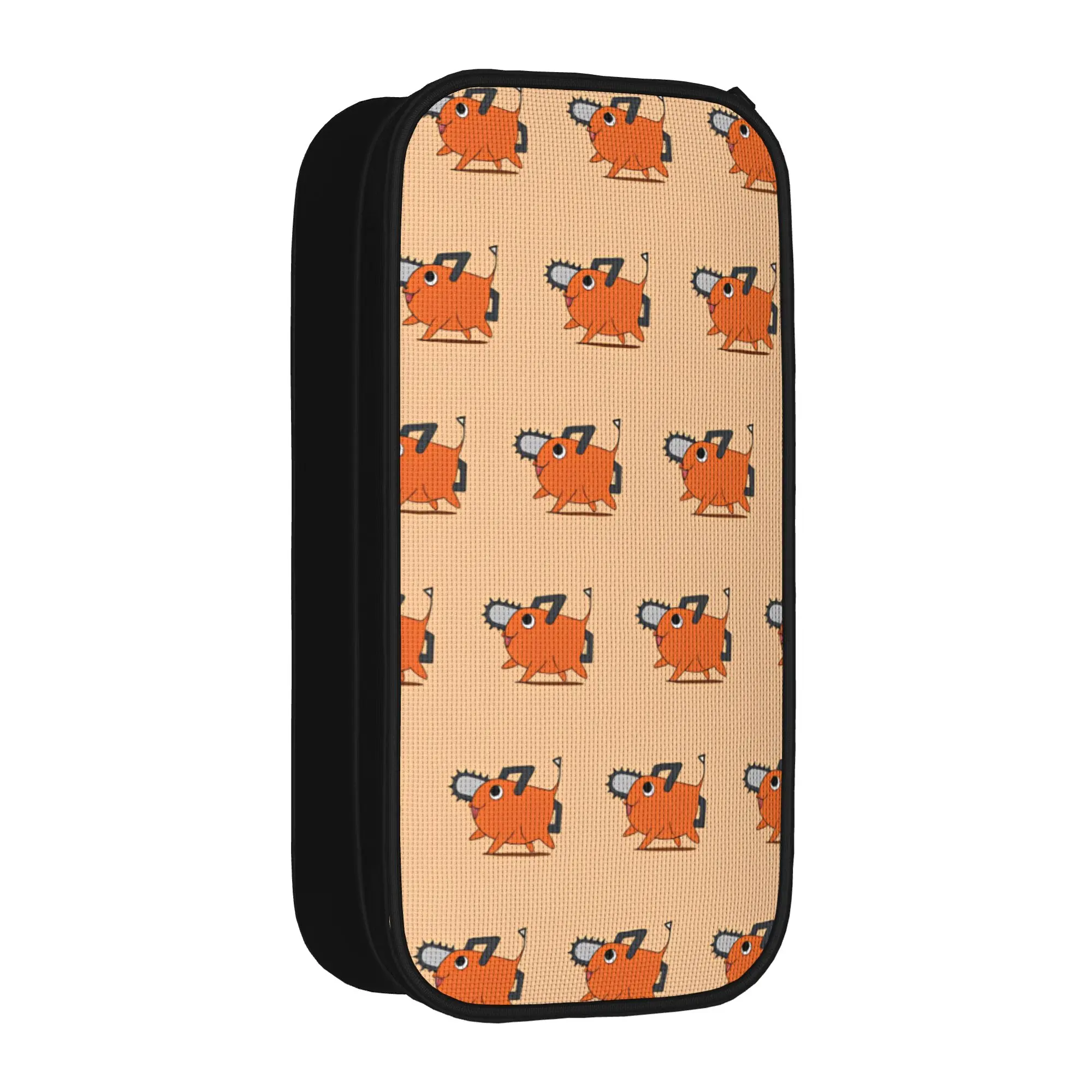 Chainsaws Man Pencil Case Pochita Large Pencil Pouch Boy Girl Canvas Cool School Pencil Cases Graphic Stationery Organizer