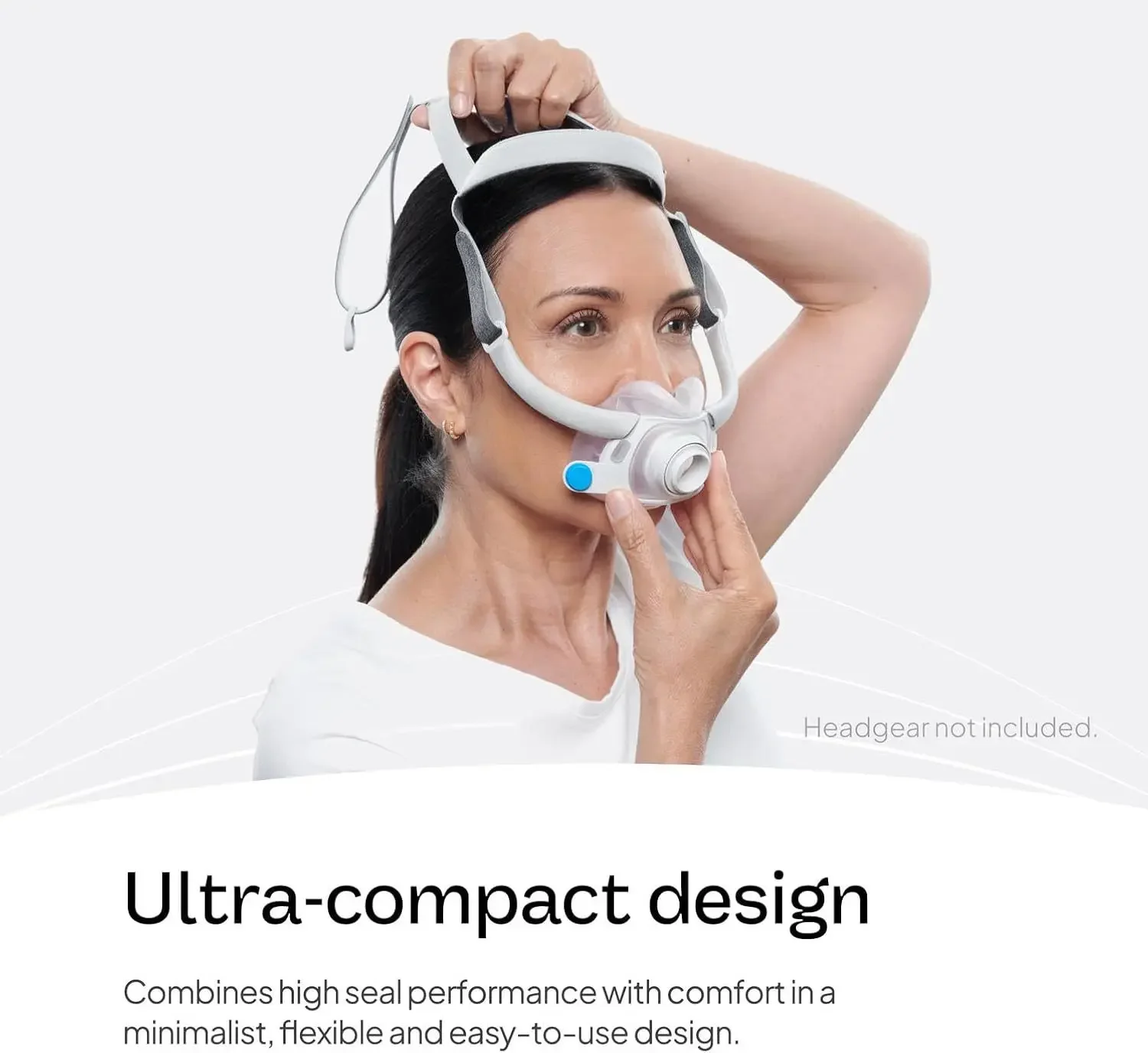 Mask AirFit F30 F40 Compatible Full Face CPAP Replacement Mask Sleep Apnea Anti Snoring Ventilator Accessory M L Size